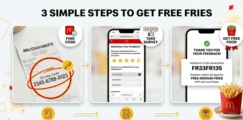 McDonald's Survey Reward Free Food