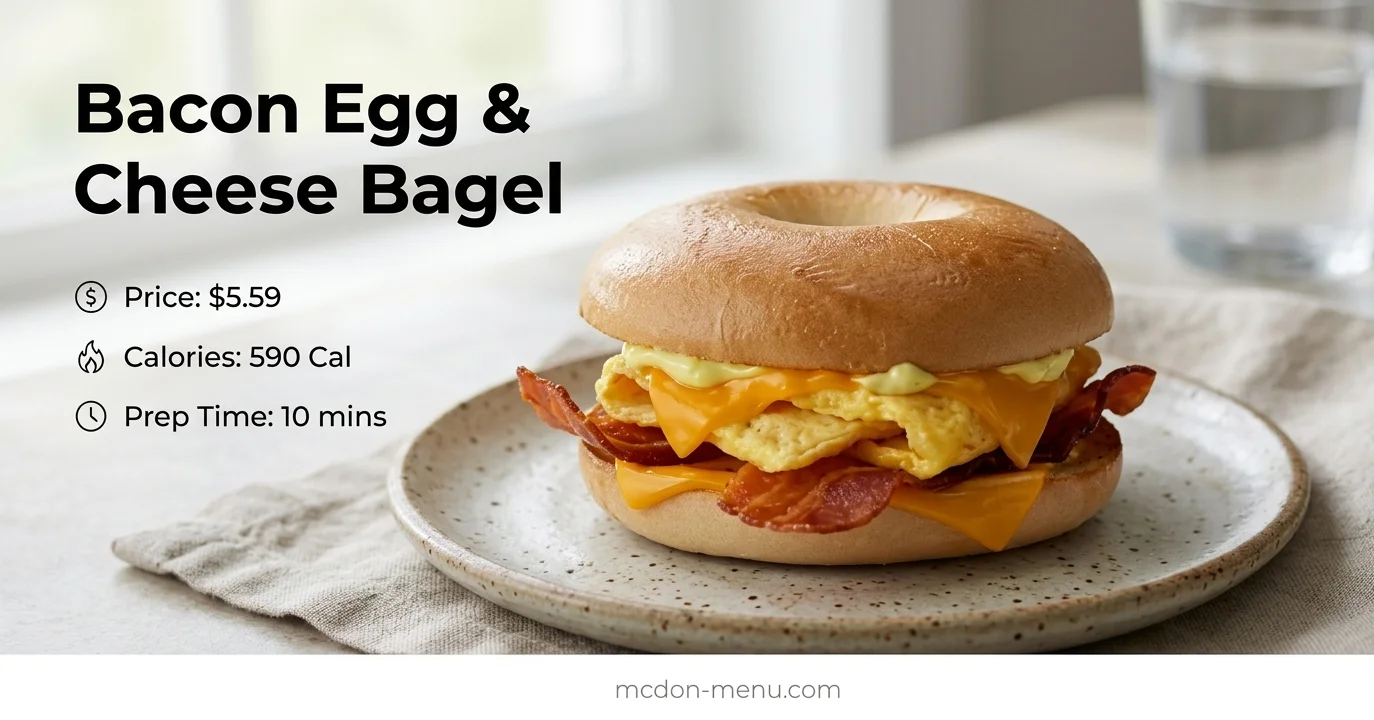 Bacon Egg & Cheese Bagel