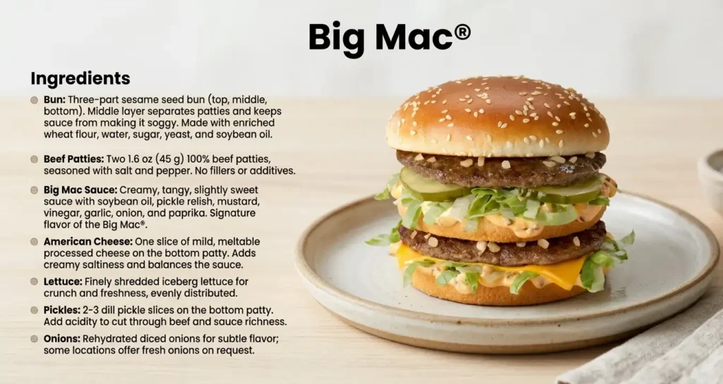 Big Mac® Ingredients