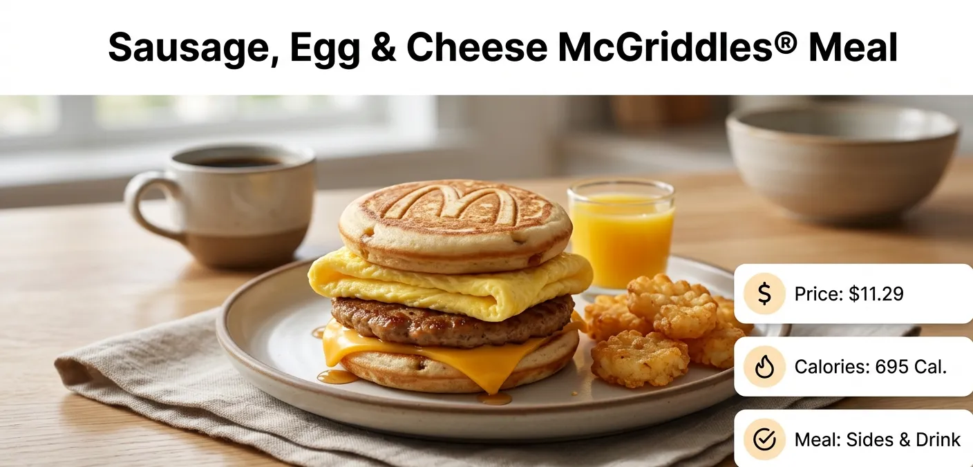 Sausage Egg Cheese McGriddles® Meal