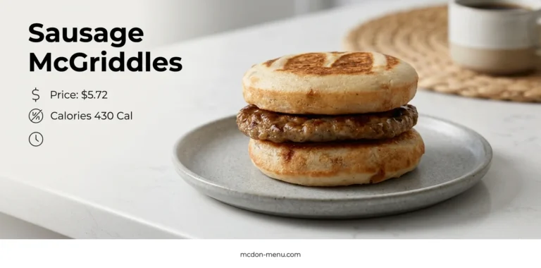 Sausage McGriddles $5.72 | 430 Cal