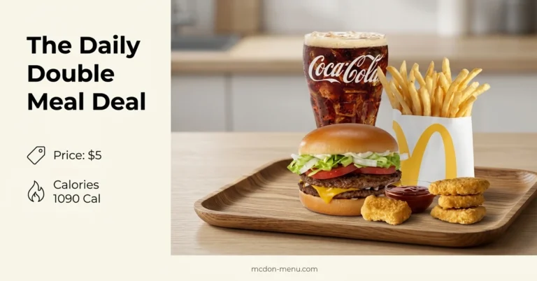 The Daily Double Meal Deal $5 | 1090 Cal