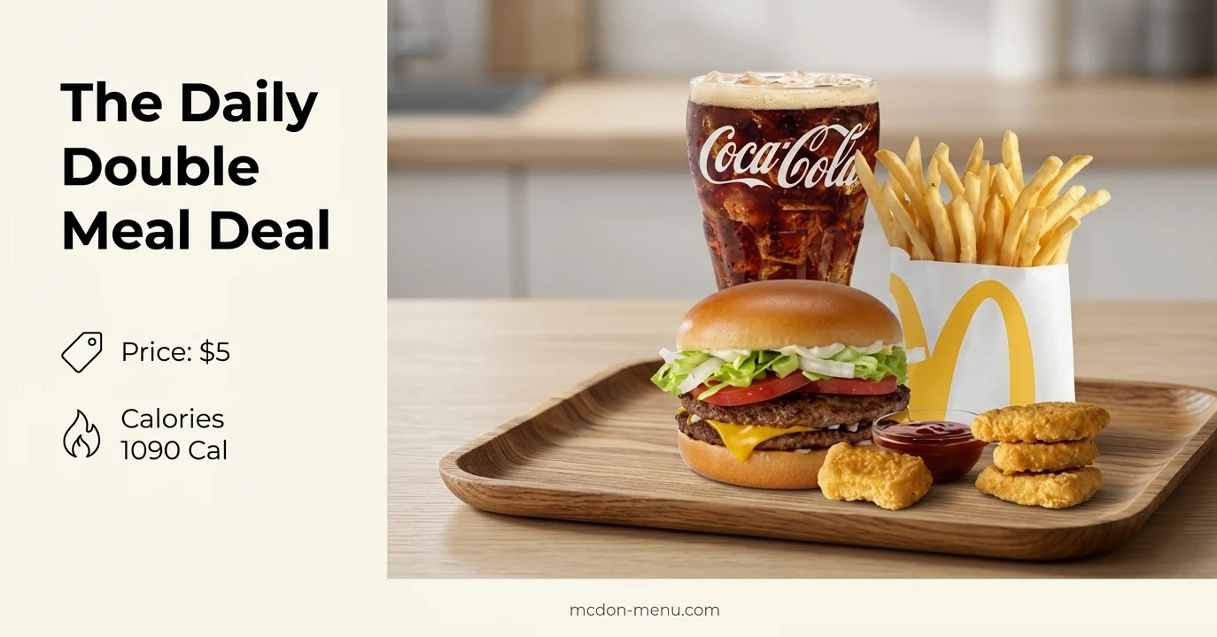 The Daily Double Meal Deal $5 | 1090 Cal
