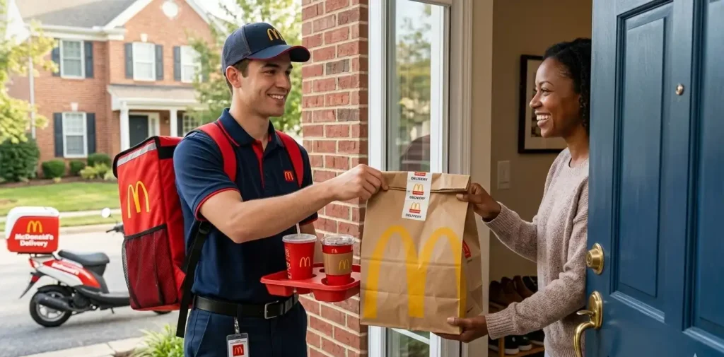 mcdonalds delivery driver door