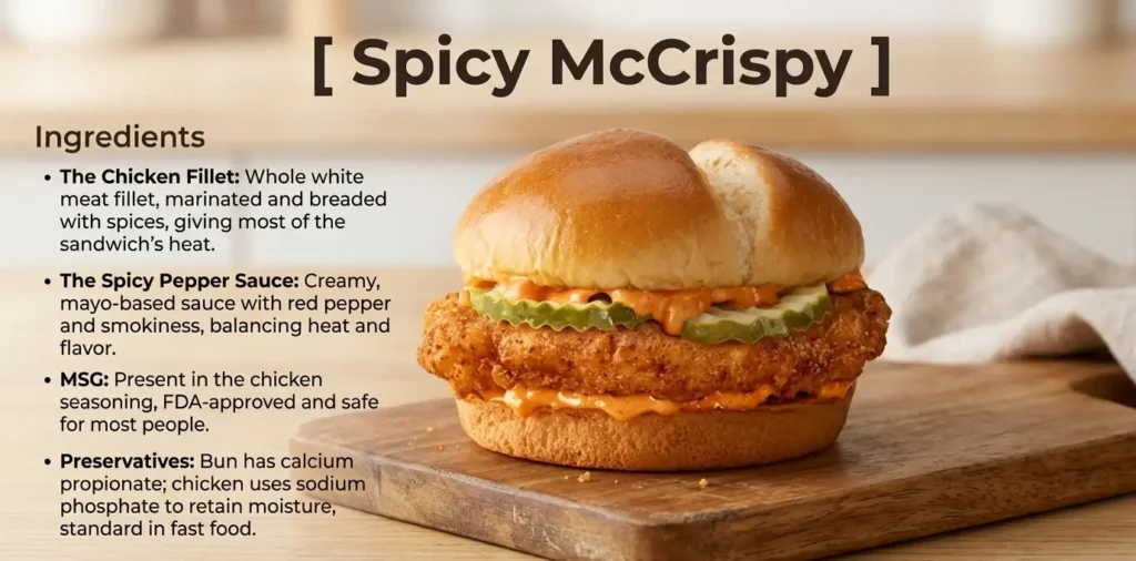 spicy mccrispy ingredients
