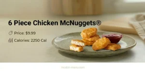 6 Piece Chicken McNuggets® $9.99 | 2250 Cal