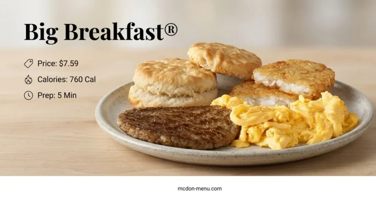 Big Breakfast® $7.59 | 760 Cal