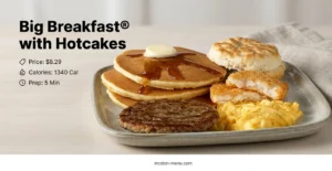 Big Breakfast® with Hotcakes $8.29 | 1340 Cal