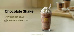 Chocolate Shake $2.50-$5.00 | 520-800 Cal