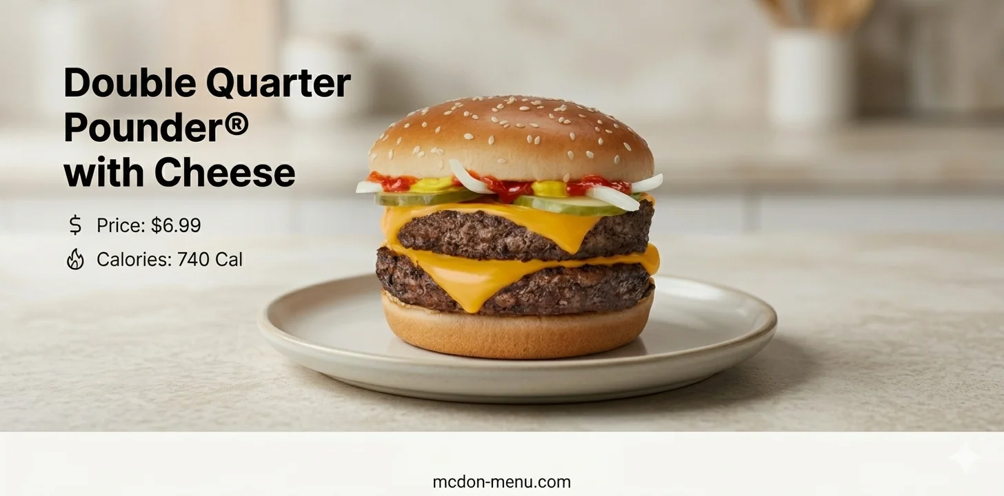 Double Quarter Pounder® with Cheese $6.99 | 740 Cal