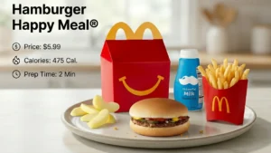 Hamburger Happy Meal® Price – $5.99 | 475 Cal.