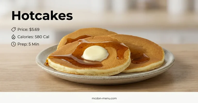 Hotcakes $5.69 | 580 Cal