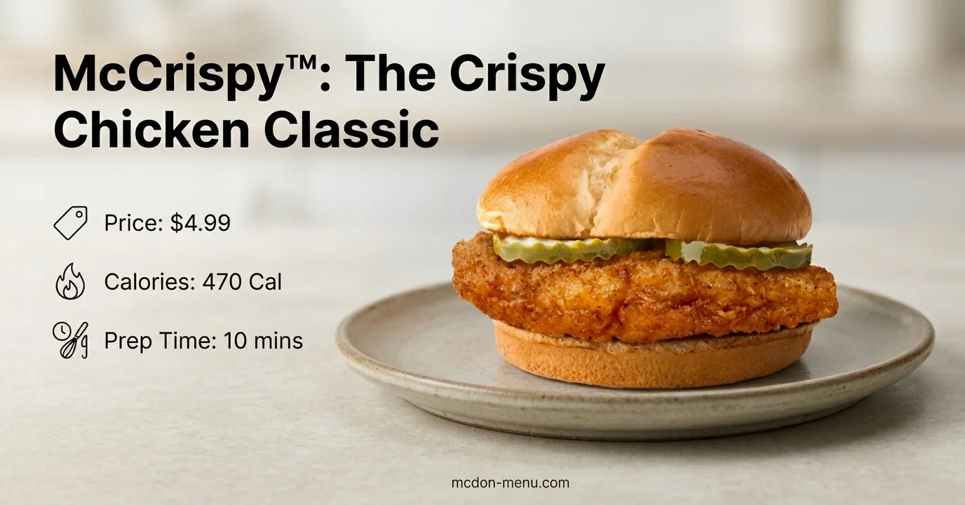 McCrispy™ $4.99 | 470 Cal