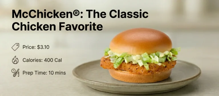 McDonald's McChicken® $3.10 | 400 Cal
