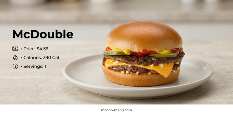McDouble $4.59 | 390 Cal