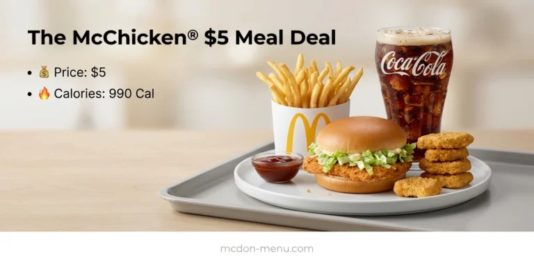 The McChicken® $5 Meal Deal $5 | 990 Cal