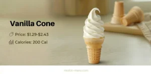 Vanilla Cone $1.29-$2.43 | 200 Cal