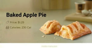 Baked Apple Pie $1.29 | 230 Cal