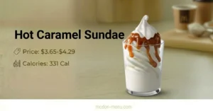 Hot Caramel Sundae $3.65-$4.29 | 331 Cal