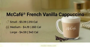 McCafé® French Vanilla Cappuccino Small-$3.39 | 210 Cal