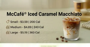McCafé® Iced Caramel Macchiato Small-$3.59 | 200 Cal