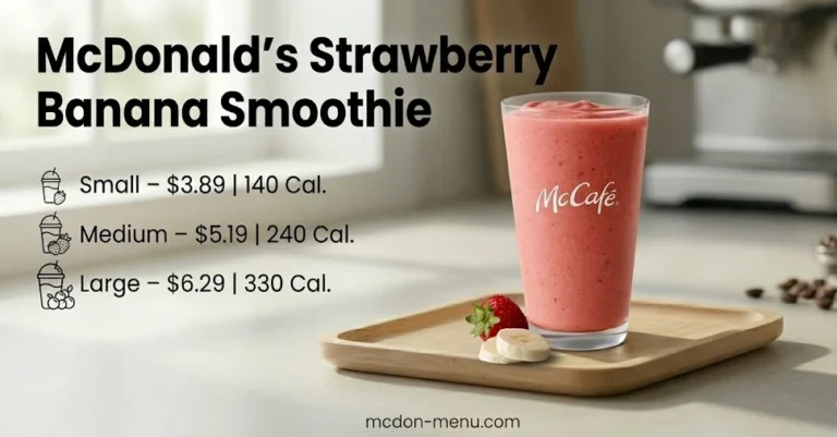 McDonald's Strawberry Banana Smoothie